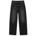 Premium Straight-Leg Denim Jeans – Washed Black | Hillston Clouver