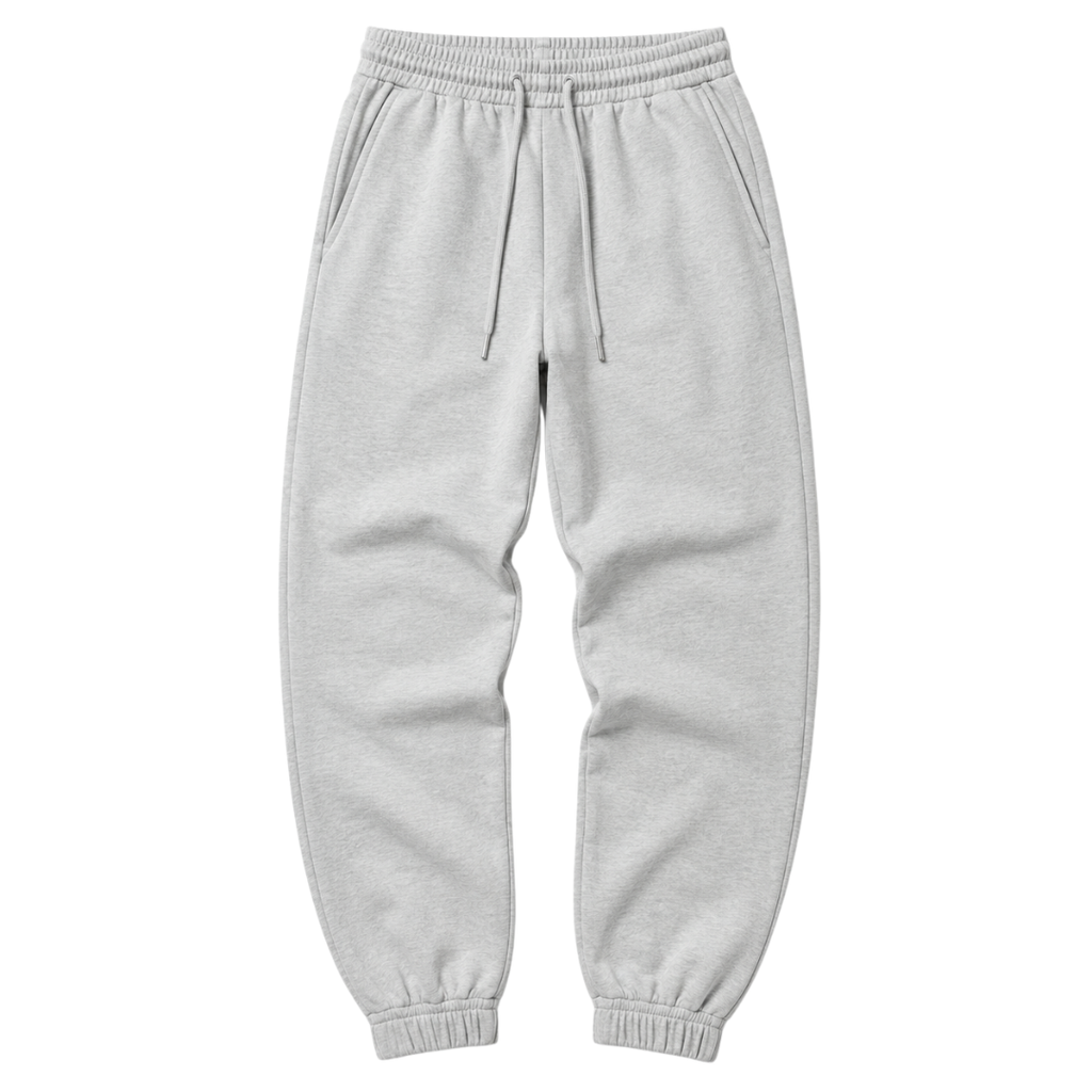 Premium Tapered Jogger Trousers – Light Grey | Hillston Clouver