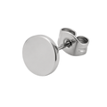 Minimalist Stainless Steel Stud Earring – Silver | Hillston Clouver