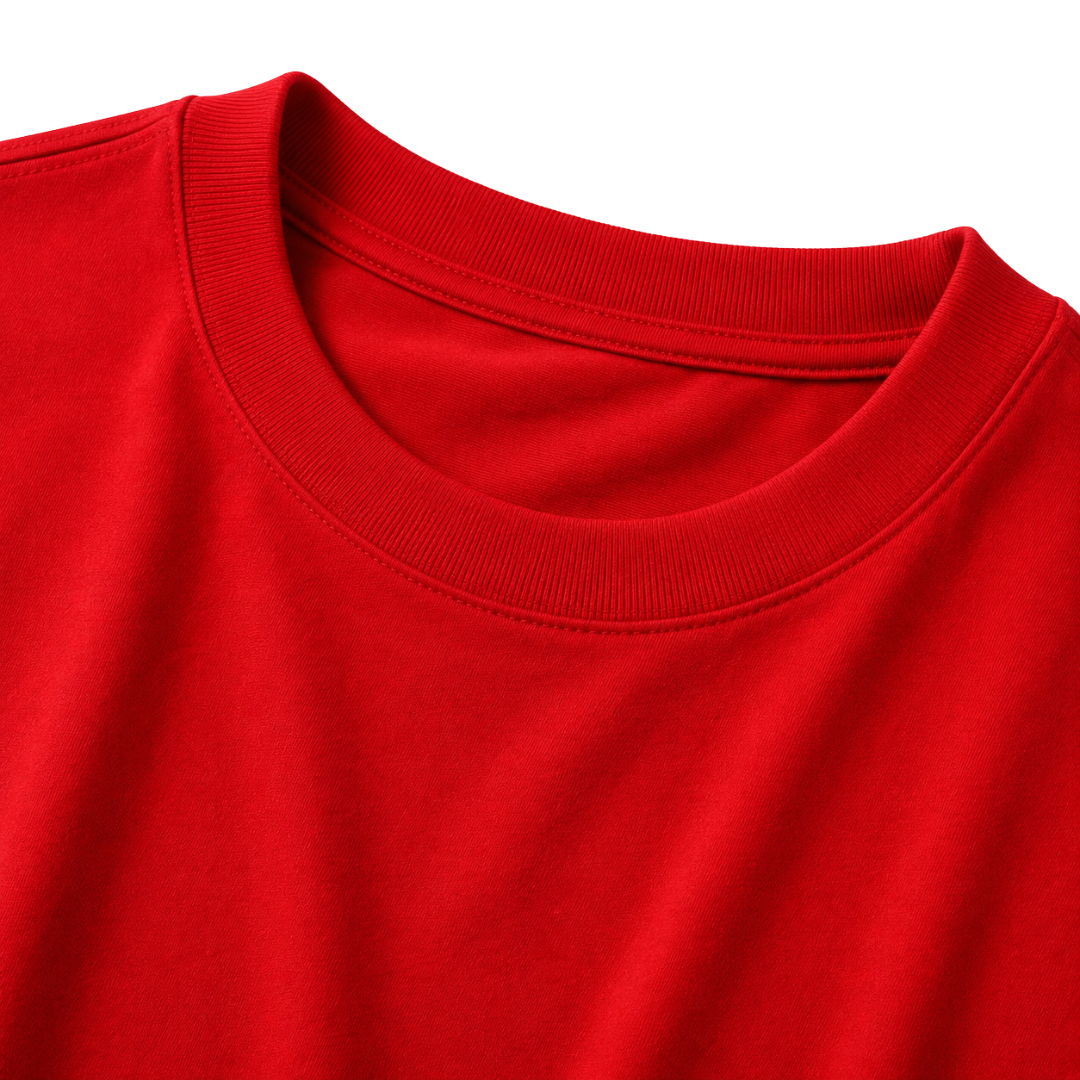Premium Oversized Cotton T-Shirt – Red | Hillston Clouver