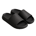 Modern Cushioned Slide Sandals – Matte Black | Hillston Clouver