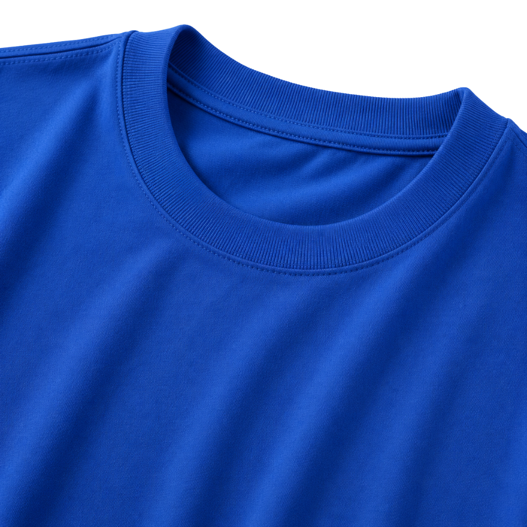Premium Oversized Cotton T-Shirt – Royal Blue | Hillston Clouver