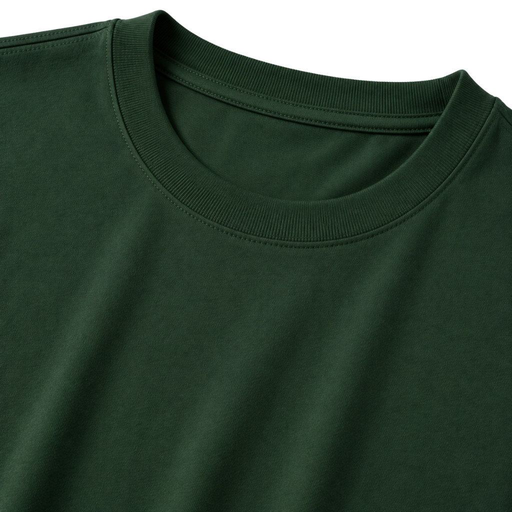 Premium Longline Cotton T-Shirt – Forest Green | Hillston Clouver