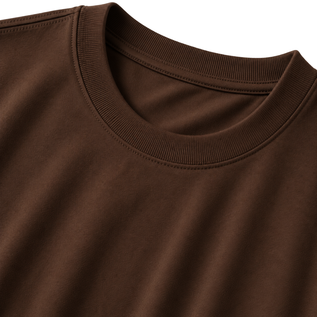 Premium Longline Cotton T-Shirt – Chocolate Brown | Hillston Clouver